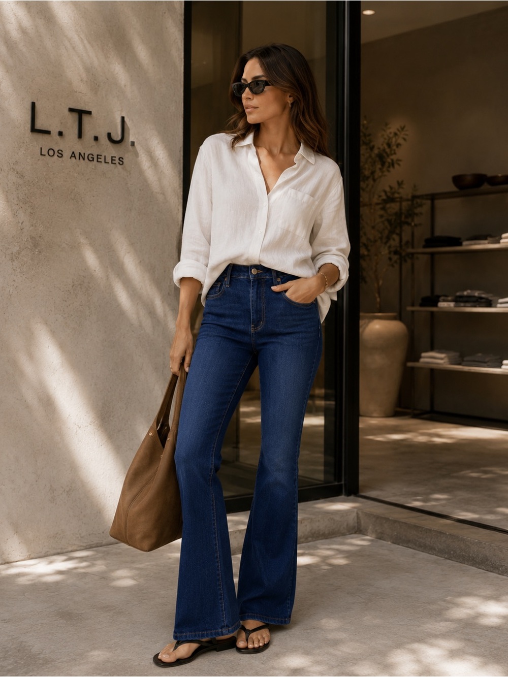 L.T.J.‎ Letter to Juliet Women’s Bambino Jeans 30 Flare Bootcut USA MADE LP217